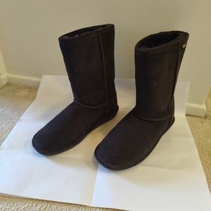 Dark Brown Suede Boots